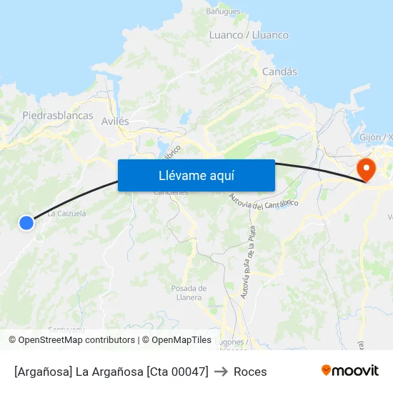 [Argañosa]  La Argañosa [Cta 00047] to Roces map