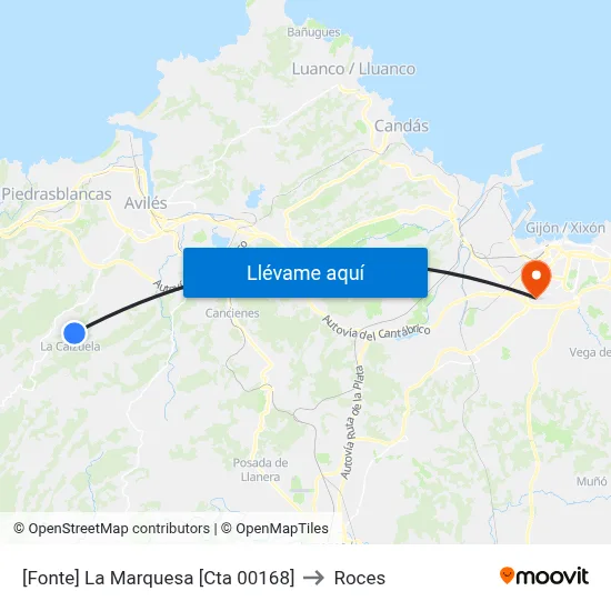 [Fonte]  La Marquesa [Cta 00168] to Roces map