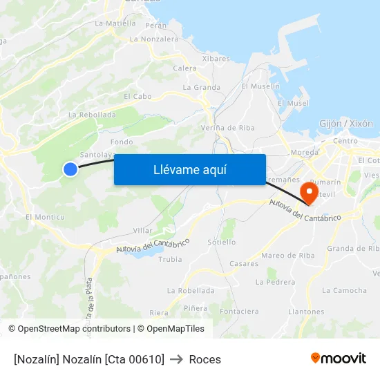 [Nozalín]  Nozalín [Cta 00610] to Roces map