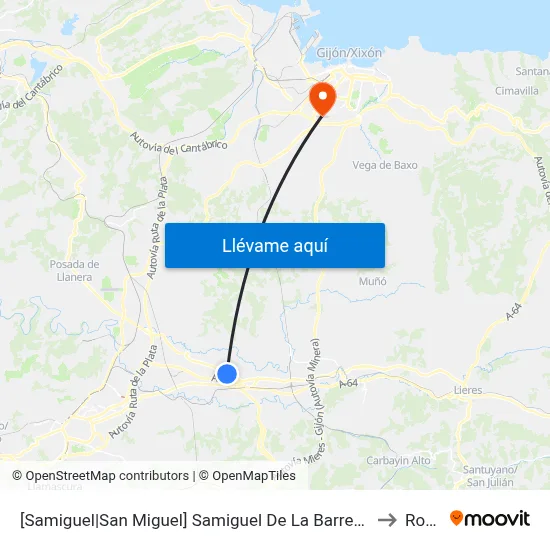 [Samiguel|San Miguel]  Samiguel De La Barreda [Cta 00771] to Roces map