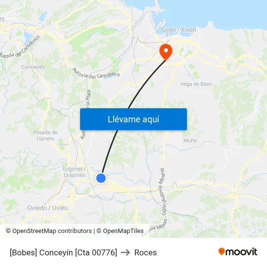 [Bobes]  Conceyín [Cta 00776] to Roces map