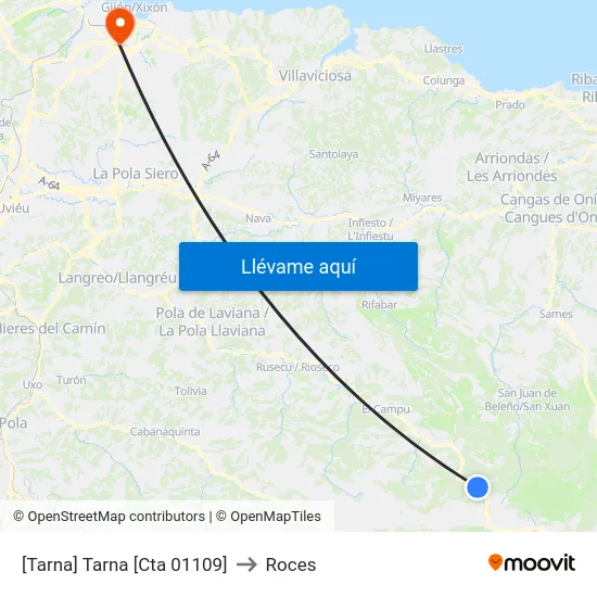 [Tarna]  Tarna [Cta 01109] to Roces map