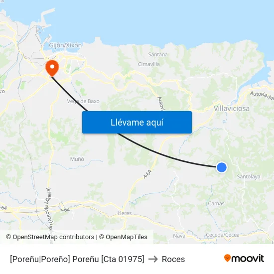 [Poreñu|Poreño]  Poreñu [Cta 01975] to Roces map