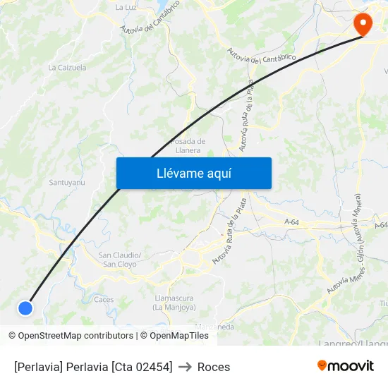 [Perlavia]  Perlavia [Cta 02454] to Roces map