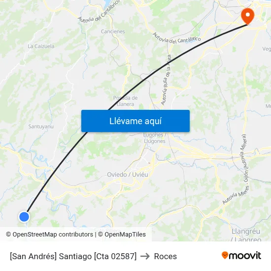 [San Andrés]  Santiago [Cta 02587] to Roces map