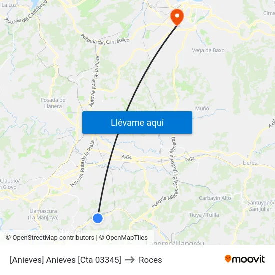 [Anieves]  Anieves [Cta 03345] to Roces map