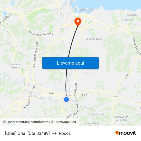 [Orial]  Orial [Cta 03489] to Roces map