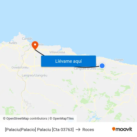 [Palaciu|Palacio]  Palaciu [Cta 03763] to Roces map
