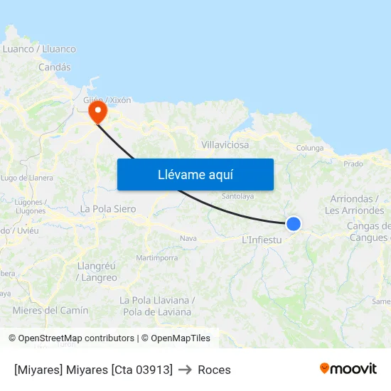 [Miyares]  Miyares [Cta 03913] to Roces map