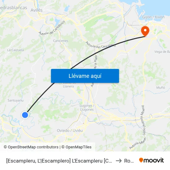 [Escampleru, L'|Escamplero]  L'Escampleru [Cta 04078] to Roces map