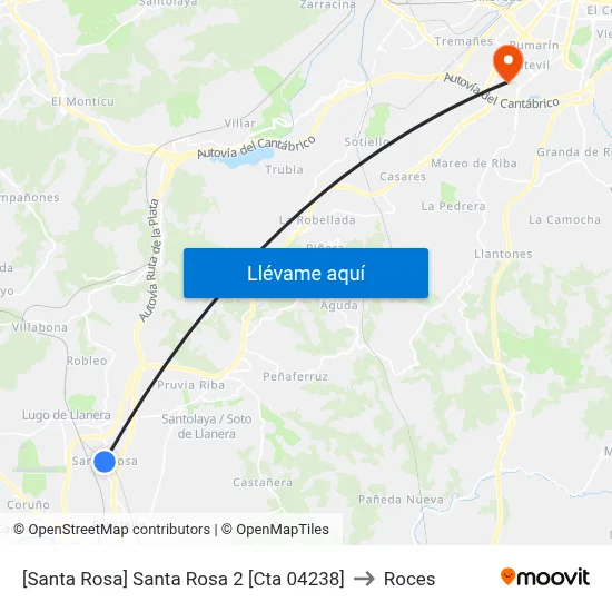 [Santa Rosa]  Santa Rosa 2 [Cta 04238] to Roces map