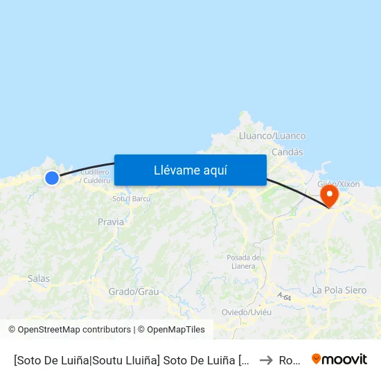 [Soto De Luiña|Soutu Lluiña]  Soto De Luiña [Cta 05277] to Roces map