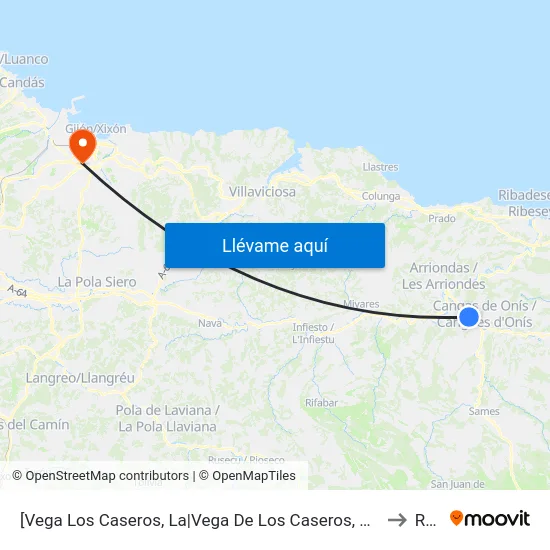 [Vega Los Caseros, La|Vega De Los Caseros, La]  Vega De Los Caseros [Cta 05432] to Roces map