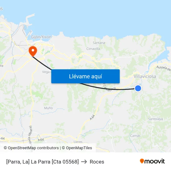 [Parra, La]  La Parra [Cta 05568] to Roces map