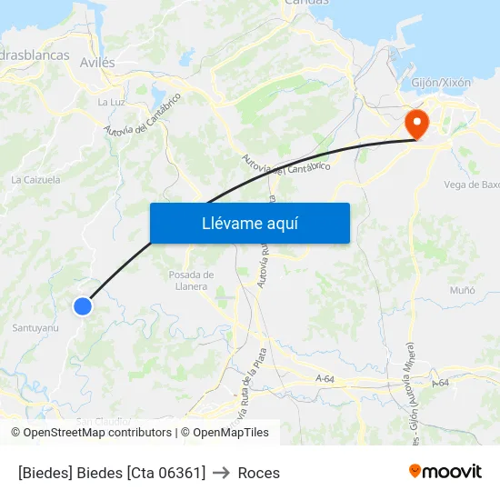 [Biedes]  Biedes [Cta 06361] to Roces map