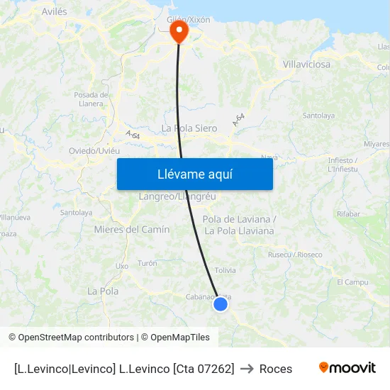 [L.Levinco|Levinco]  L.Levinco [Cta 07262] to Roces map