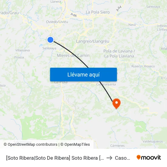 [Soto Ribera|Soto De Ribera]  Soto Ribera [Cta 02657] to Casomera map