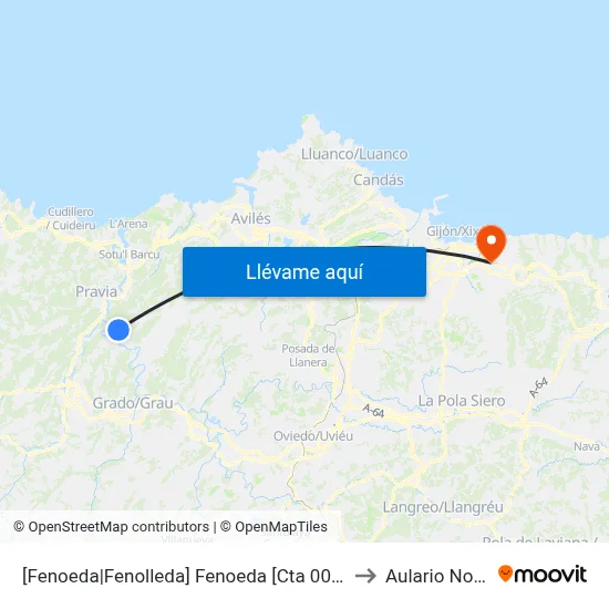 [Fenoeda|Fenolleda]  Fenoeda [Cta 00059] to Aulario Norte map