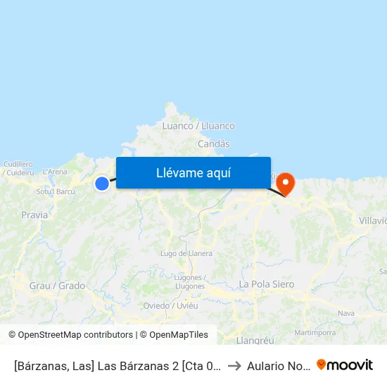 [Bárzanas, Las]  Las Bárzanas 2 [Cta 00198] to Aulario Norte map