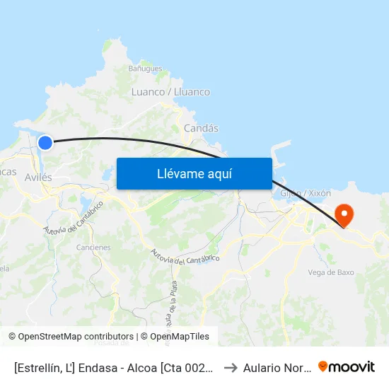 [Estrellín, L']  Endasa - Alcoa [Cta 00219] to Aulario Norte map