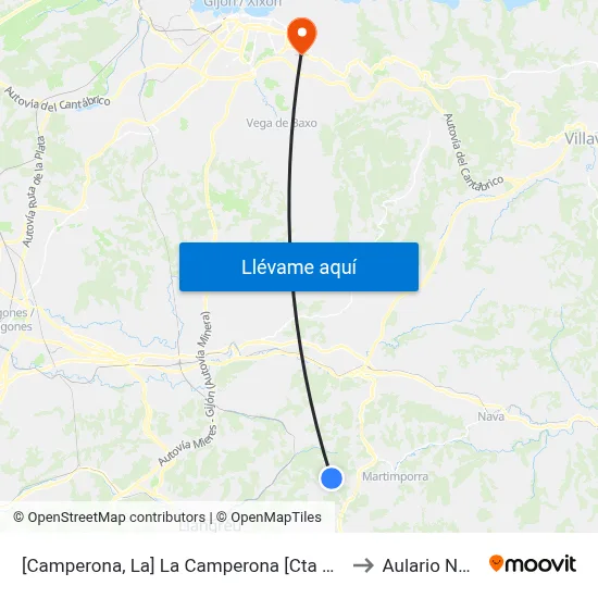 [Camperona, La]  La Camperona [Cta 00363] to Aulario Norte map