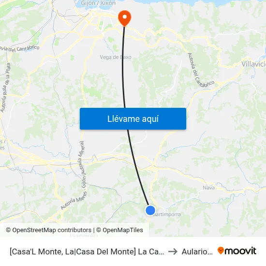 [Casa'L Monte, La|Casa Del Monte]  La Casa'L Monte [Cta 00373] to Aulario Norte map