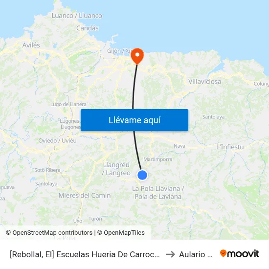 [Rebollal, El]  Escuelas Hueria De Carrocera [Cta 00467] to Aulario Norte map