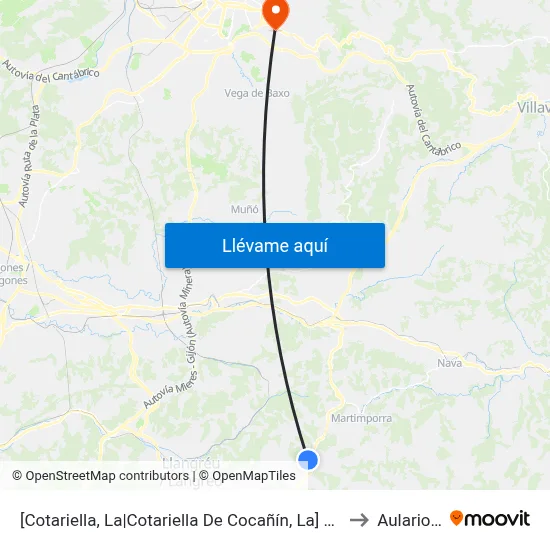 [Cotariella, La|Cotariella De Cocañín, La]  La Encarnada [Cta 00474] to Aulario Norte map