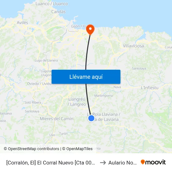 [Corralón, El]  El Corral Nuevo [Cta 00638] to Aulario Norte map