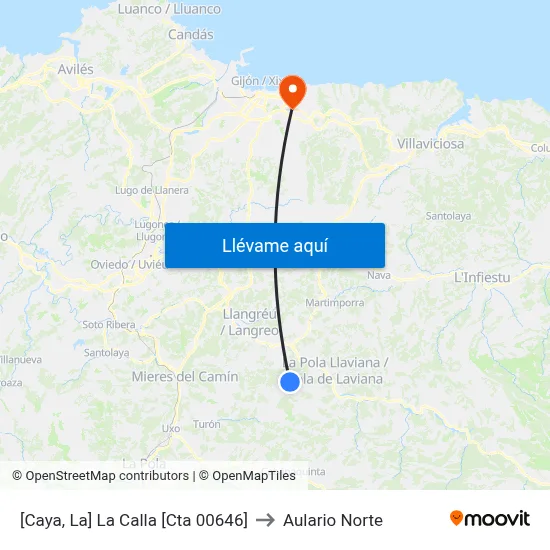 [Caya, La]  La Calla [Cta 00646] to Aulario Norte map
