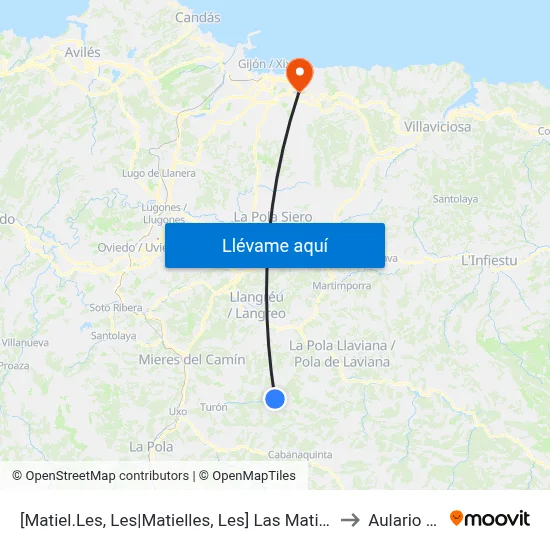 [Matiel.Les, Les|Matielles, Les]  Las Matiellas [Cta 00665] to Aulario Norte map