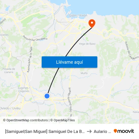 [Samiguel|San Miguel]  Samiguel De La Barreda [Cta 00770] to Aulario Norte map