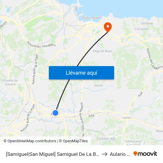[Samiguel|San Miguel]  Samiguel De La Barreda [Cta 00771] to Aulario Norte map