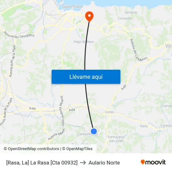 [Rasa, La]  La Rasa [Cta 00932] to Aulario Norte map