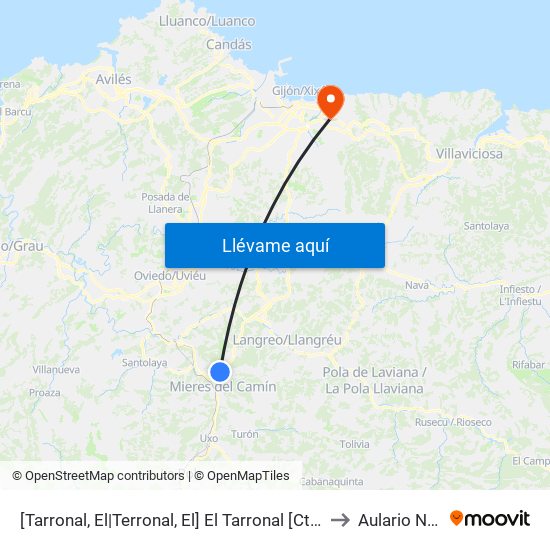 [Tarronal, El|Terronal, El]  El Tarronal [Cta 01132] to Aulario Norte map