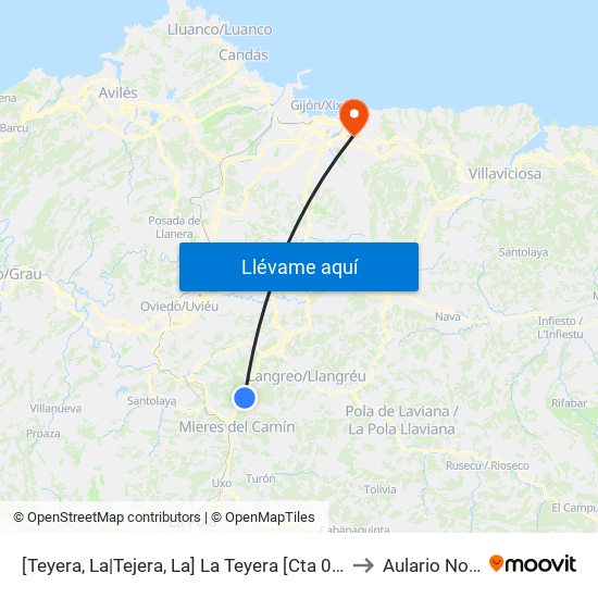[Teyera, La|Tejera, La]  La Teyera [Cta 01136] to Aulario Norte map