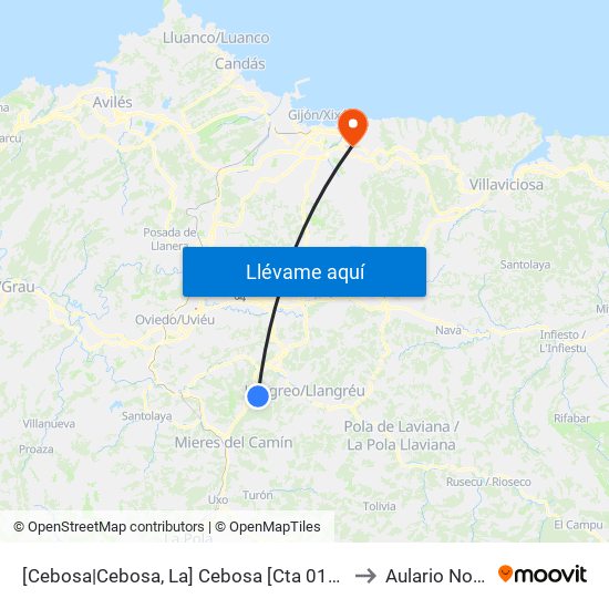 [Cebosa|Cebosa, La]  Cebosa [Cta 01143] to Aulario Norte map