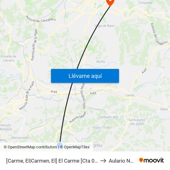 [Carme, El|Carmen, El]  El Carme [Cta 01144] to Aulario Norte map