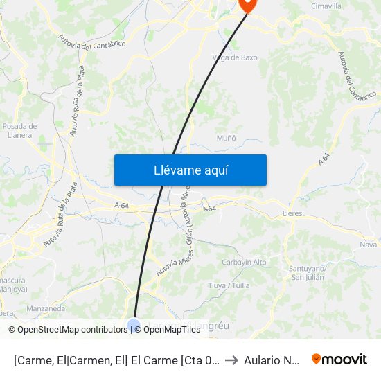 [Carme, El|Carmen, El]  El Carme [Cta 01145] to Aulario Norte map