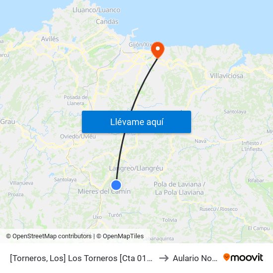 [Torneros, Los]  Los Torneros [Cta 01174] to Aulario Norte map