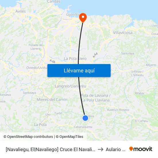 [Navaliegu, El|Navaliego]  Cruce El Navaliegu [Cta 01334] to Aulario Norte map