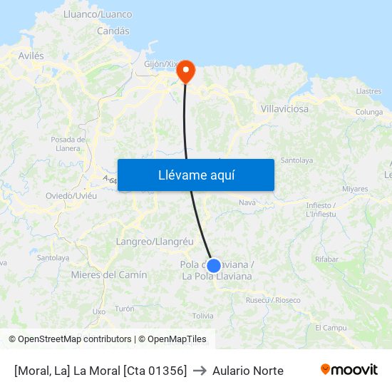 [Moral, La]  La Moral [Cta 01356] to Aulario Norte map