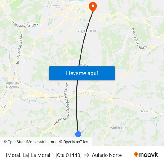 [Moral, La]  La Moral 1 [Cta 01440] to Aulario Norte map