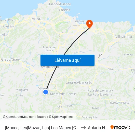 [Maces, Les|Mazas, Las]  Les Maces [Cta 01580] to Aulario Norte map