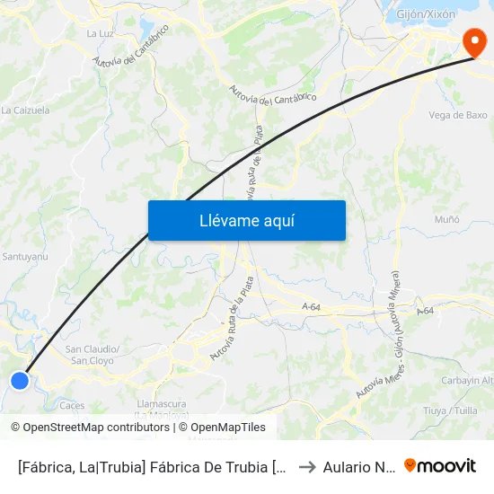[Fábrica, La|Trubia]  Fábrica De Trubia [Cta 02443] to Aulario Norte map