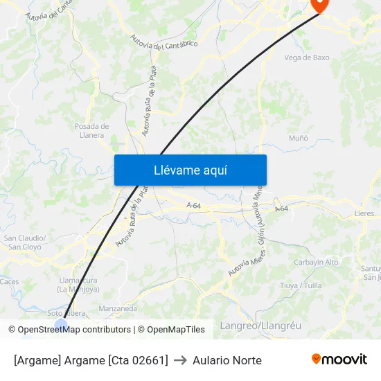 [Argame]  Argame [Cta 02661] to Aulario Norte map