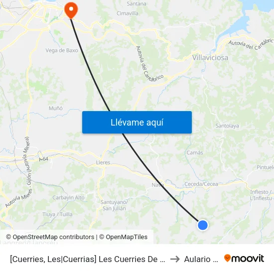 [Cuerries, Les|Cuerrias]  Les Cuerries De Maza [Cta 03797] to Aulario Norte map