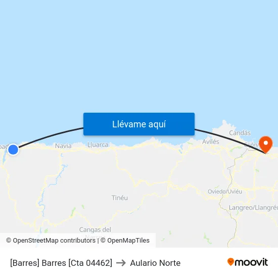 [Barres]  Barres [Cta 04462] to Aulario Norte map