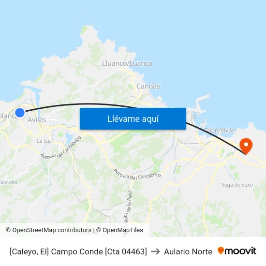 [Caleyo, El]  Campo Conde [Cta 04463] to Aulario Norte map