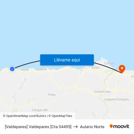 [Valdepares]  Valdepares [Cta 04495] to Aulario Norte map